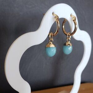 New Elegant Gold and genuine beads Earrings